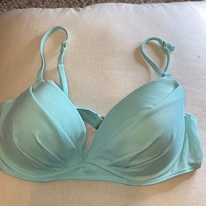 Turquoise bikini top